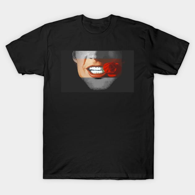 Smile with a rose T-Shirt by So Red The Poppy